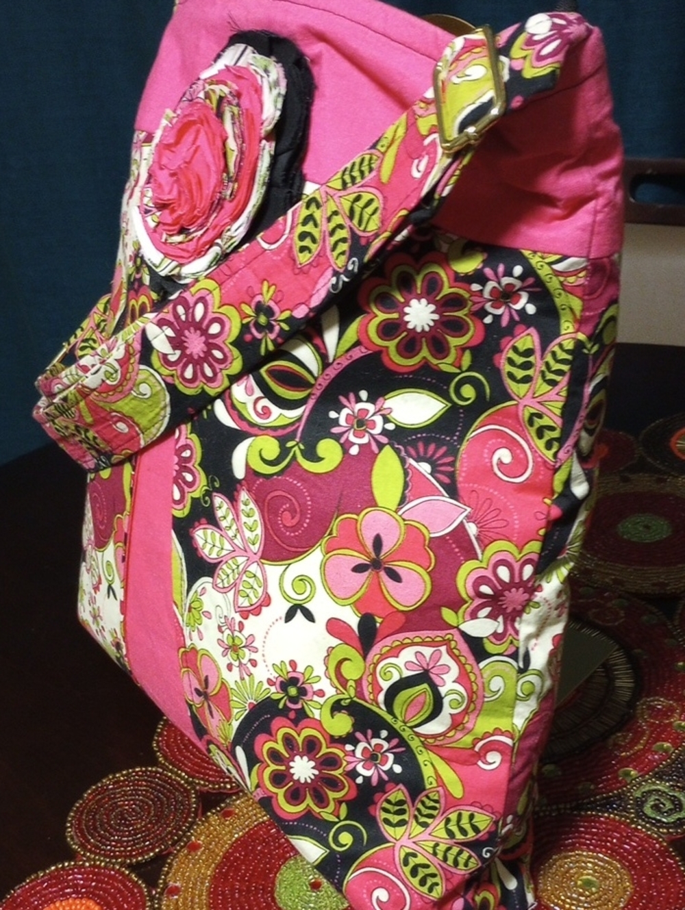🧨New Floral Messenger Bag Pink Multi - Picture 14 of 16